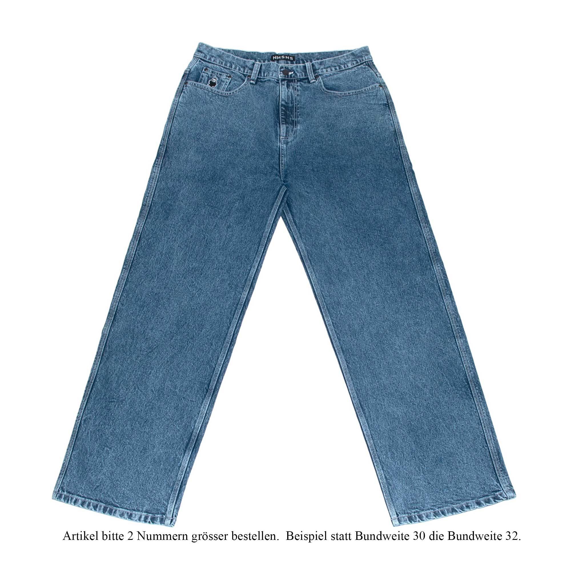 NNSNS Pant BIGGERFOOT SUPERSTRETCH DENIM stone blue