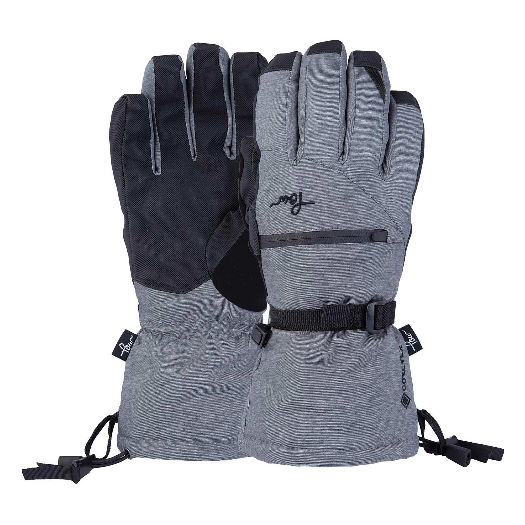 POW Glove WOMEN CASCADIA GTX LONG GLOVE LOFTED FIT grey