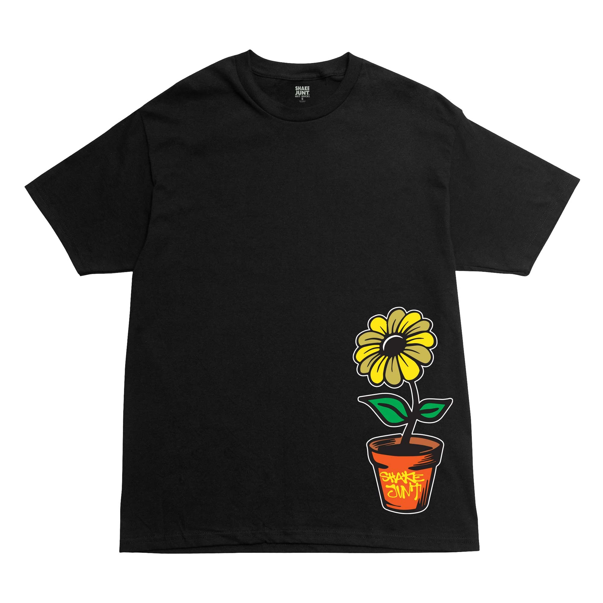 SHAKE JUNT T-Shirt FLOWER black