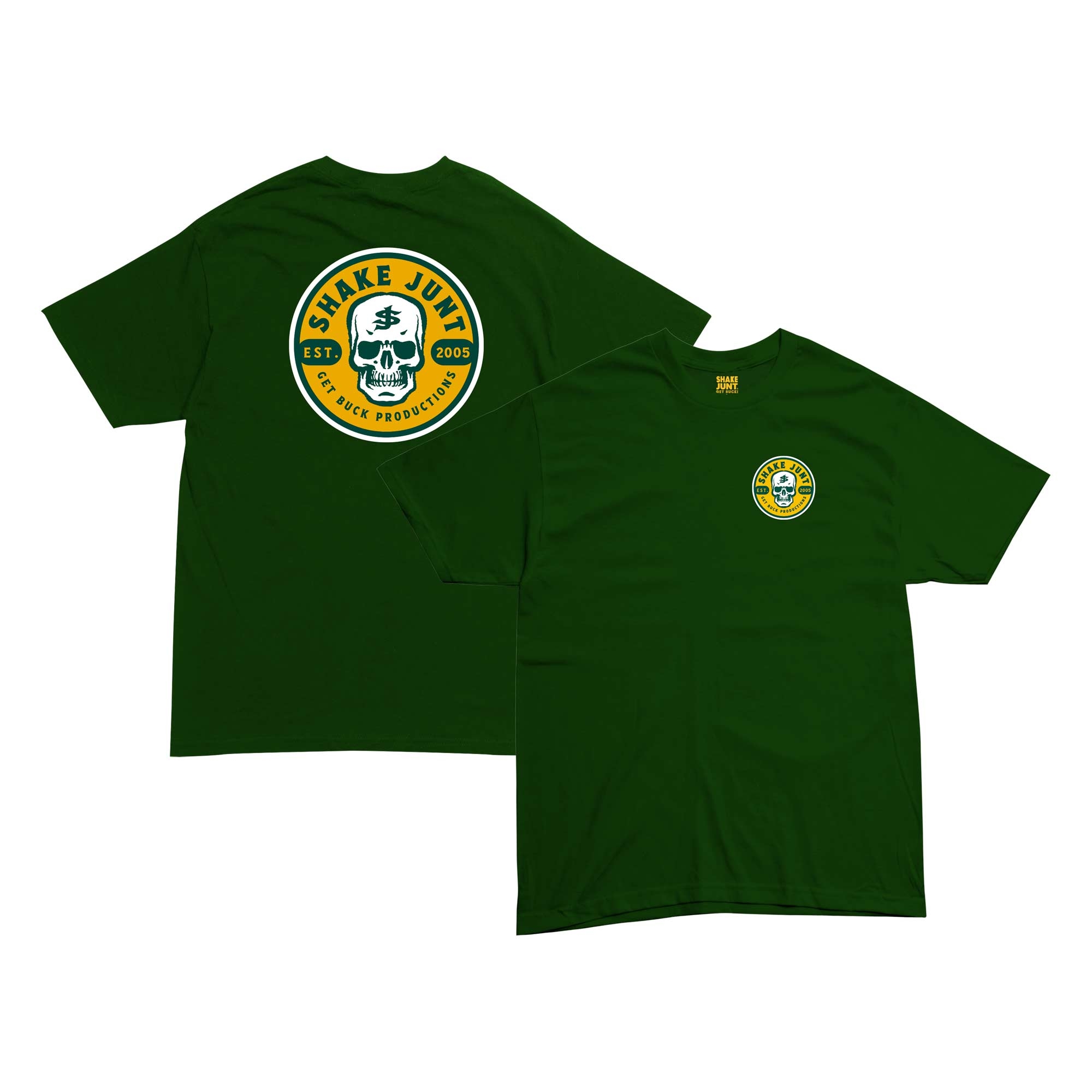 SHAKE JUNT T-Shirt SKULL SKREW 3 forest green