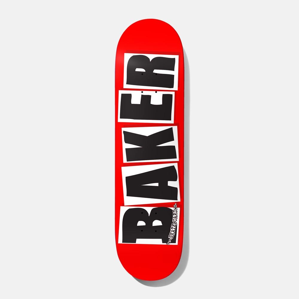 BAKER Deck BRAND LOGO BLACK red/black 8.75, red 8.7''