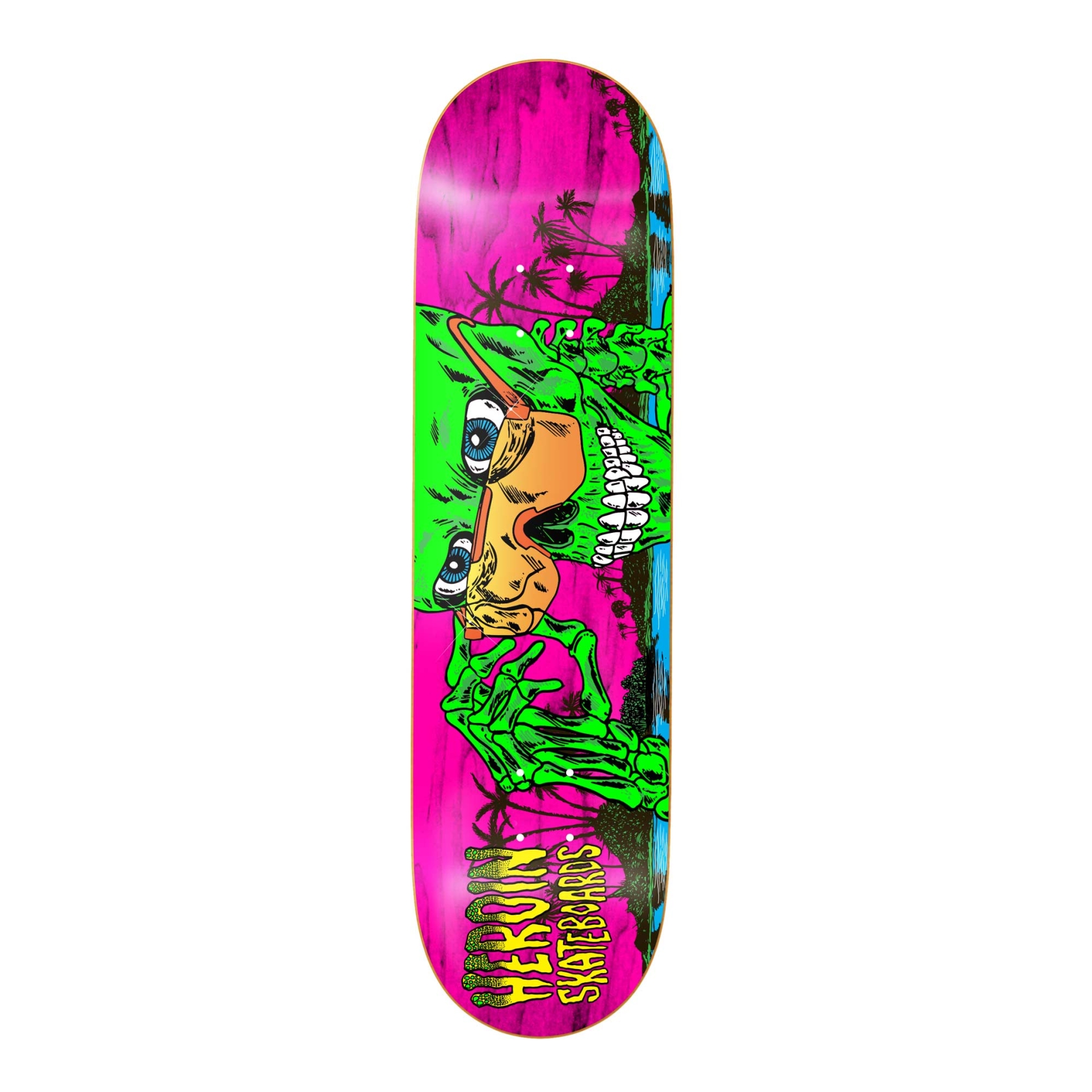 HEROIN Deck SKELETON 8.5, pink 8.5''