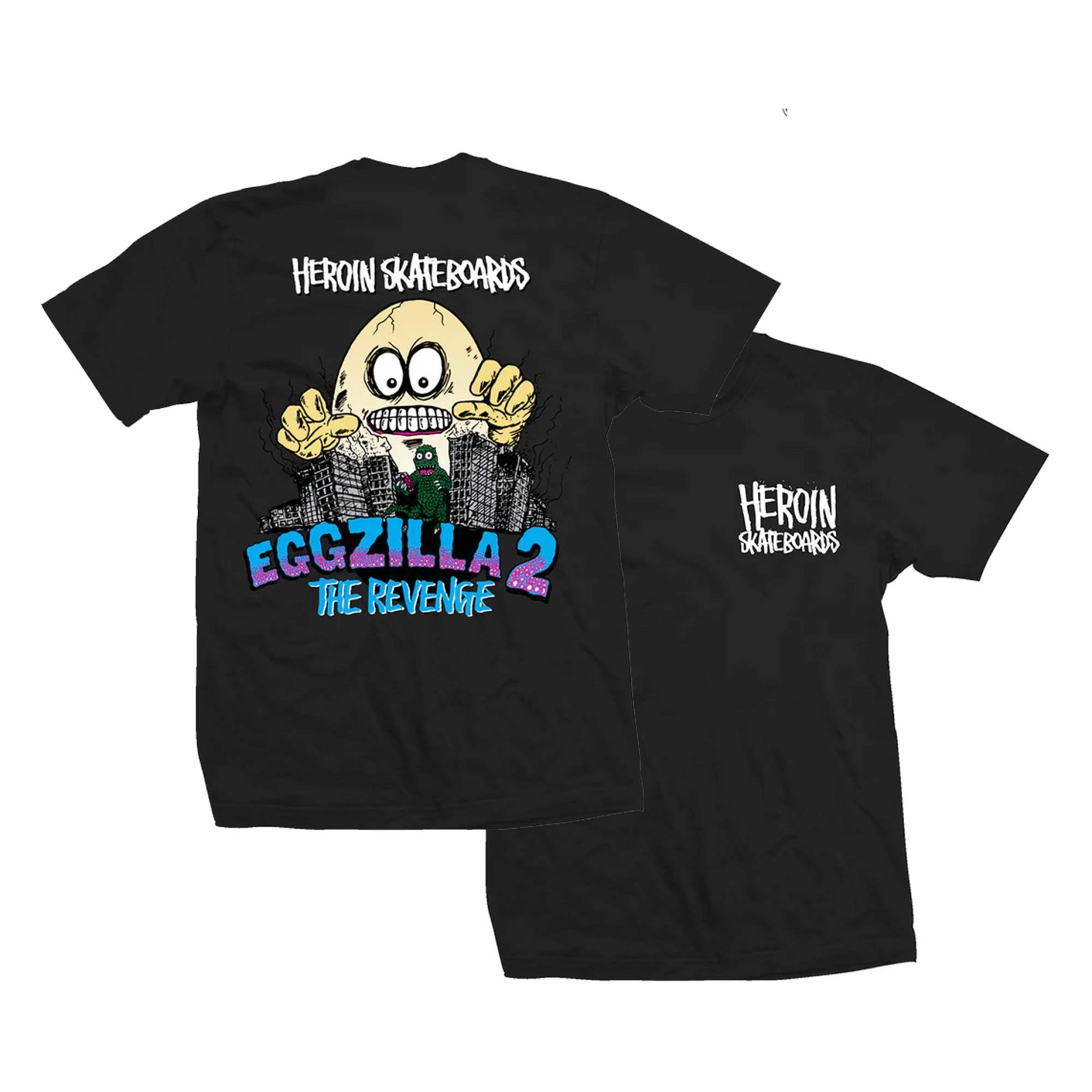 HEROIN T-Shirt EGGZILLA 3 black