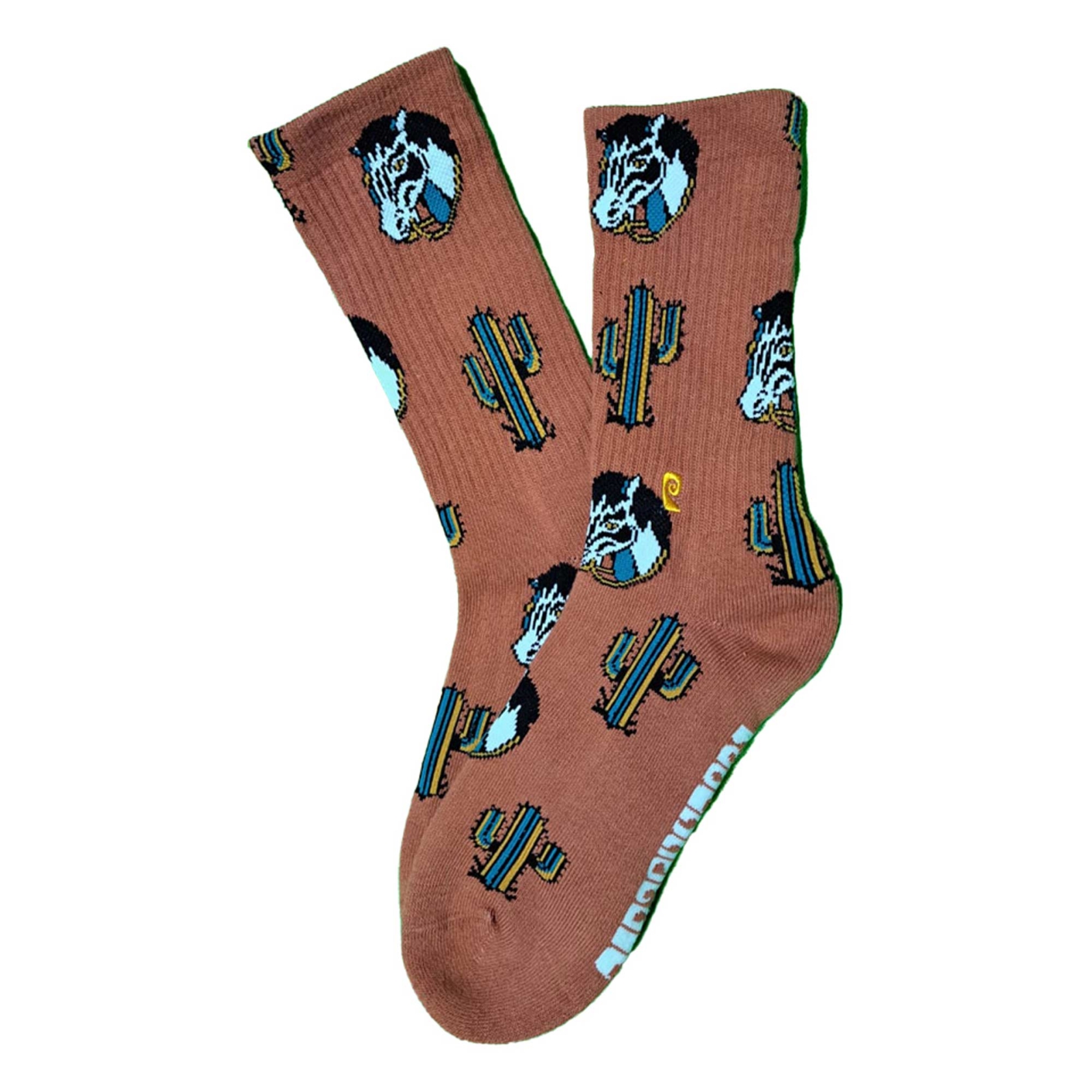 PSOCKADELIC Socks DUDE RANCH 1-Pair, brown