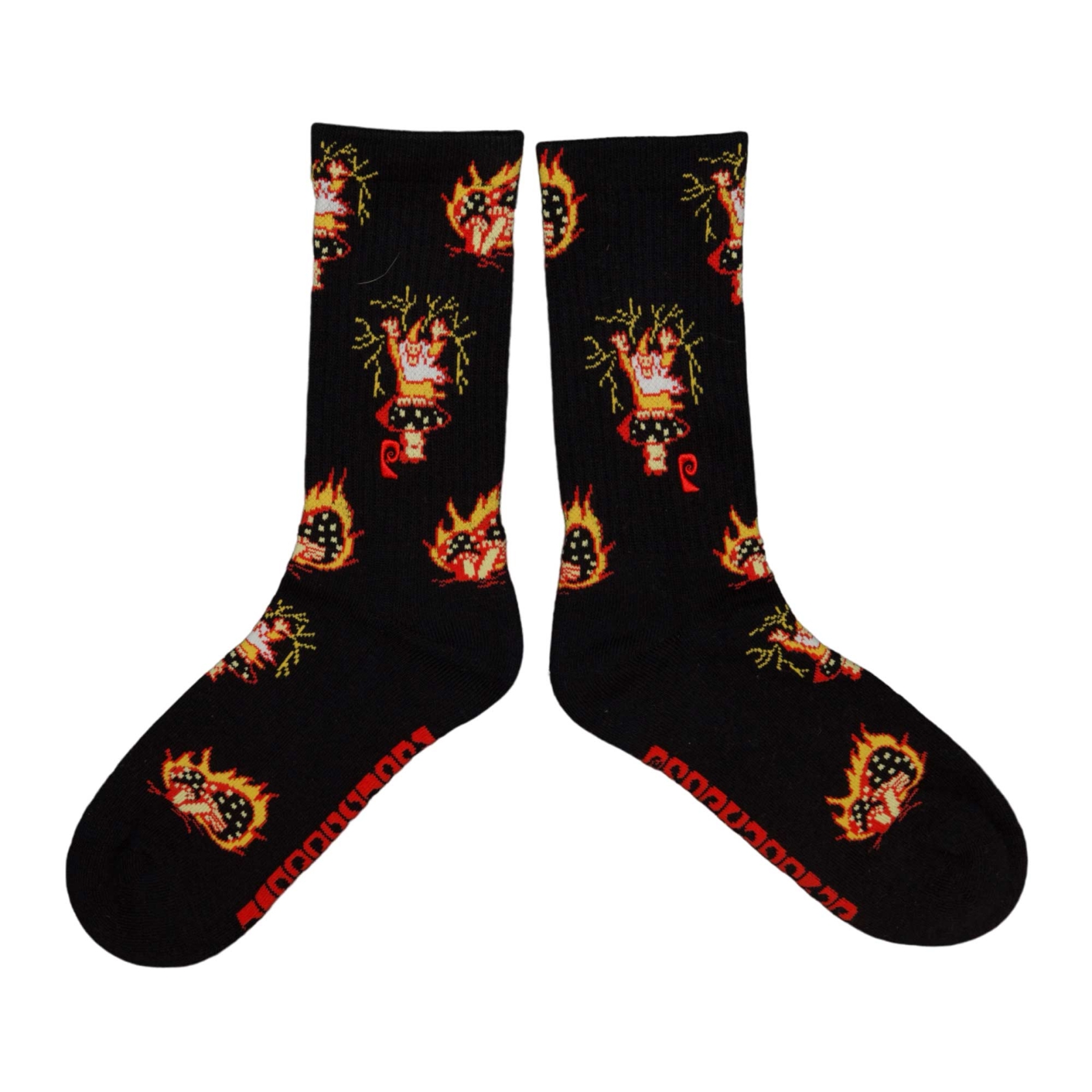 PSOCKADELIC Socks WIZARD SHROOM 1-Pair, black